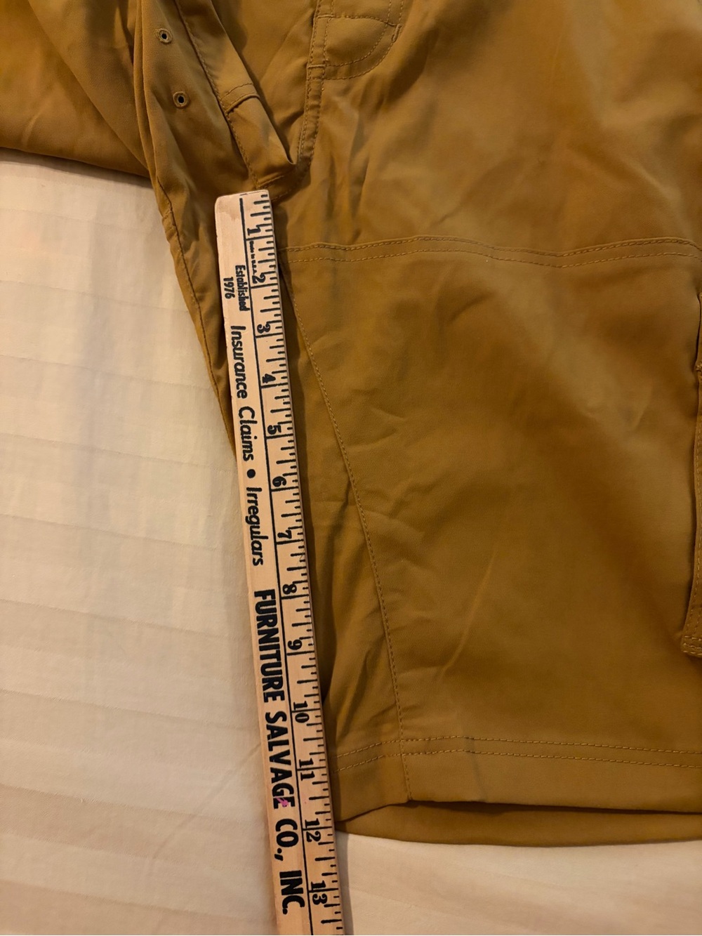Prana Shorts Mens 34 Brown Zion Stretch Cargo Hiking Camping Belted Hiker 12 In - Picture 6 of 12